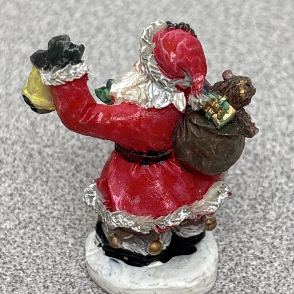 (3) Lemax Christmas Village Figurines, Santa, Making Snowman, And Ice Angel - Picture 11 of 11